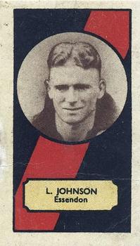 1932 Clarke-Ellis Confectionary VFL Footballers #NNO Len Johnson Front